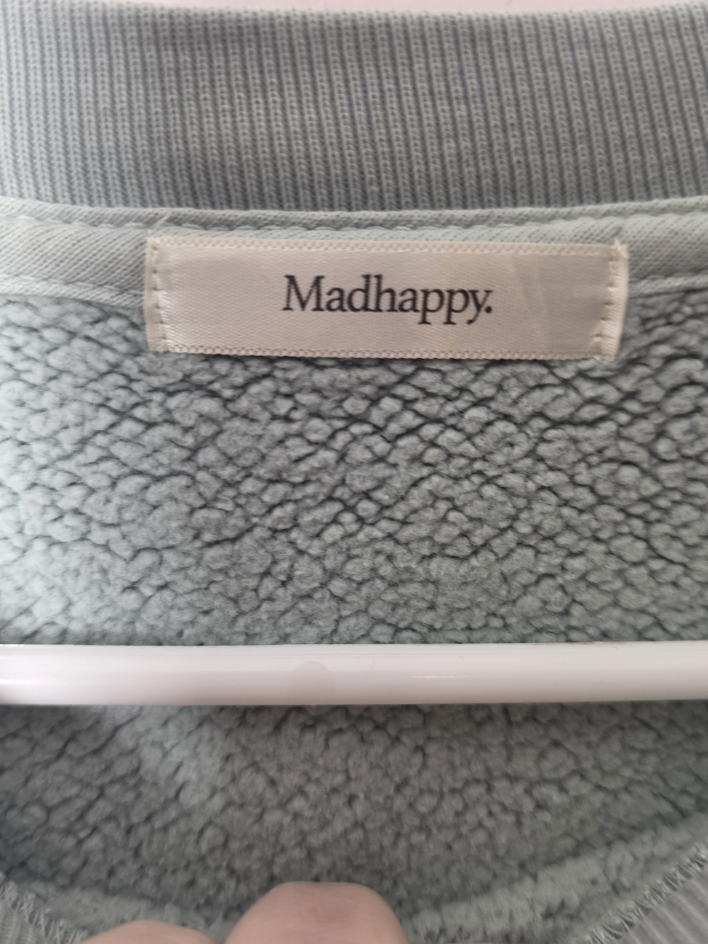 Madhappy Heritage Fleece Crewneck Sweatshirt XL Mint Green Oversized - Picture 7 of 7